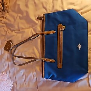 Blue coach bag